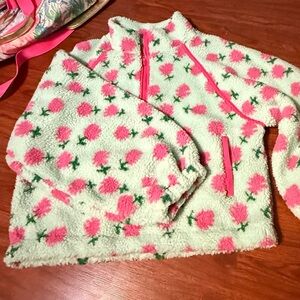 Floral Sherpa Pullover